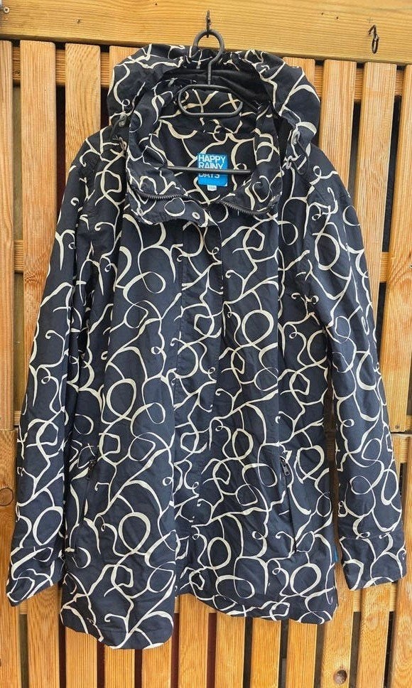 HAPPY RAINY DAYS prachtige regenjas maat XXXL / 46, Blauw, Happy Rainy Days, Ophalen of Verzenden, Jas of Mantel