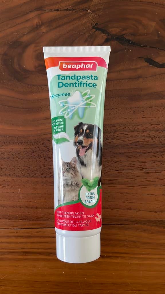 Beaphar tandpasta hond/kat tube 100 gram, Dieren en Toebehoren, Ophalen of Verzenden, Nieuw