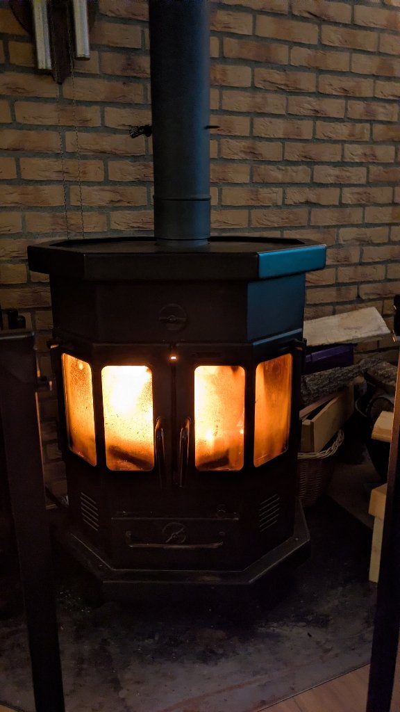 houtkachel Brande 80, Huis en Inrichting, Kachels, Ophalen, Gebruikt, Houtkachel, Vrijstaand