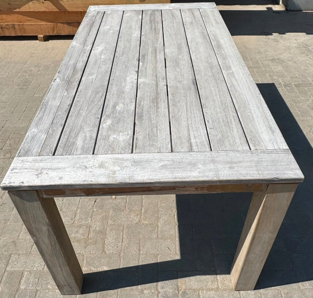 Teaktafel 2 meter, Ophalen, Nieuw, 180 tot 250 cm, Overige typen