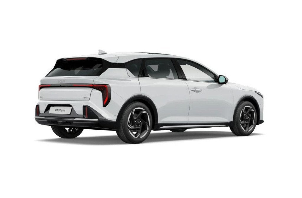 Kia K4 1.0 T-GDi MHEV GT-Line Launch Edition | Glazen schuif, Auto's, Kia, Stof, Automatische klimaatregeling, 116 pk, Wit