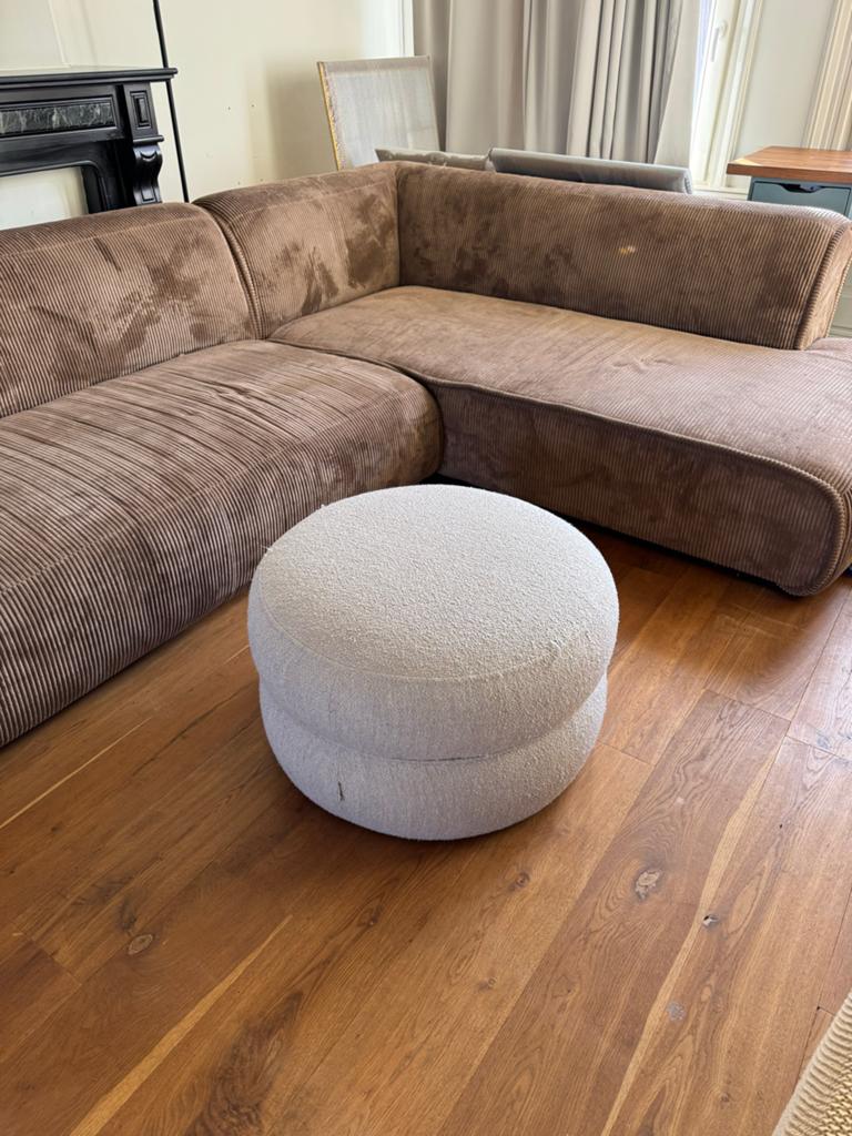Riviera mason round pouf, Ophalen of Verzenden, Gebruikt, Stof