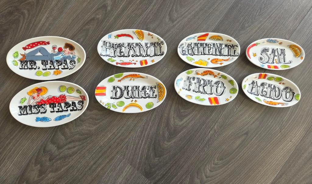 Blond Amsterdam Tapas schaaltjes set - Mr. & Miss Tapas, Blond Amsterdam, Keramiek, Nieuw, Ophalen of Verzenden
