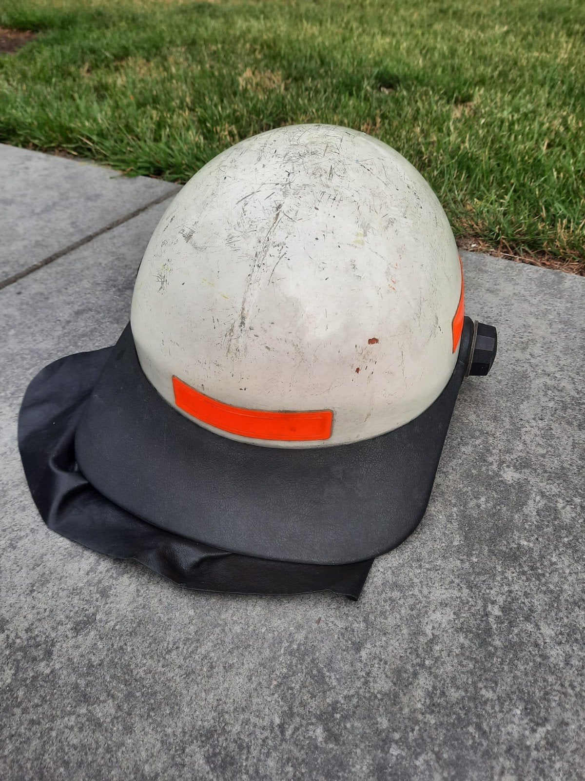 Gebruikte Brandweerhelm - Vintage Stijl, Ophalen of Verzenden, Gebruikt