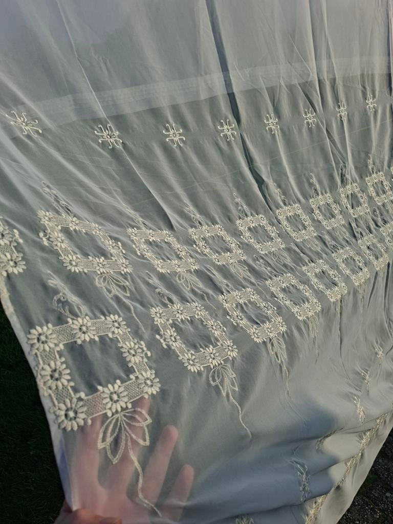 Vintage vitrage, Antiek en Kunst, Antiek | Kleden en Textiel, Ophalen of Verzenden