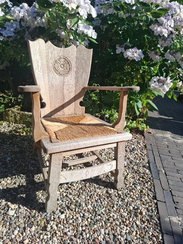 Houten tuinstoel, Ophalen, Zo goed als nieuw, Hout