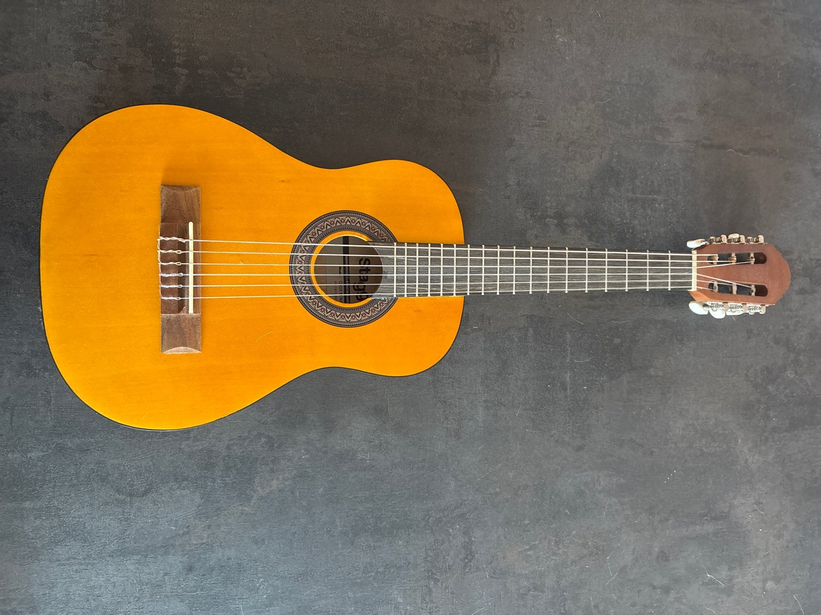 Stagg C405 Nat Klassieke reisgitaar (klein), Ophalen, Zo goed als nieuw, Klassieke of Spaanse gitaar