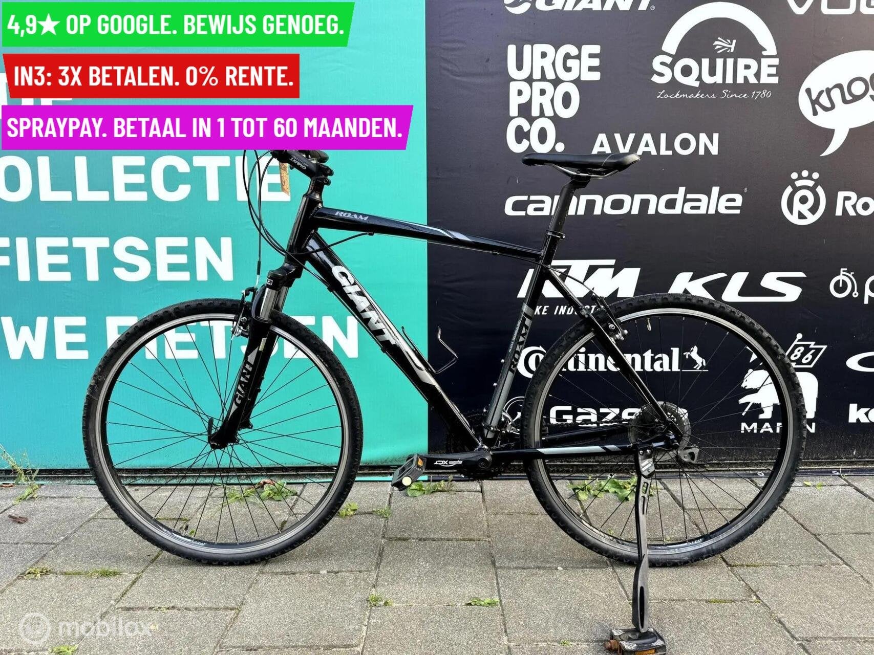 Herenfiets Giant Roam 28"/59cm/Zwart- Garantie/Levering, 9713 Bv Groningen, Gebruikt, Giant, Giant
