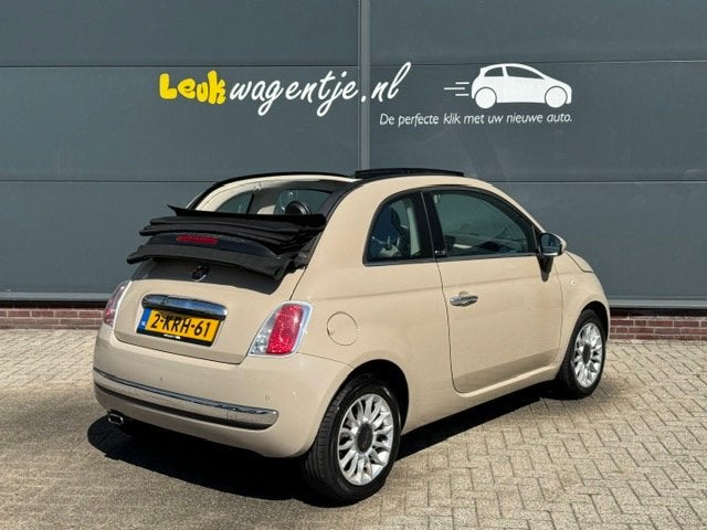 Fiat 500 C 0.9 TwinAir Lounge Cabrio *climate *cappuccino, Euro 5, 86 pk, Gebruikt, 31 €/maand