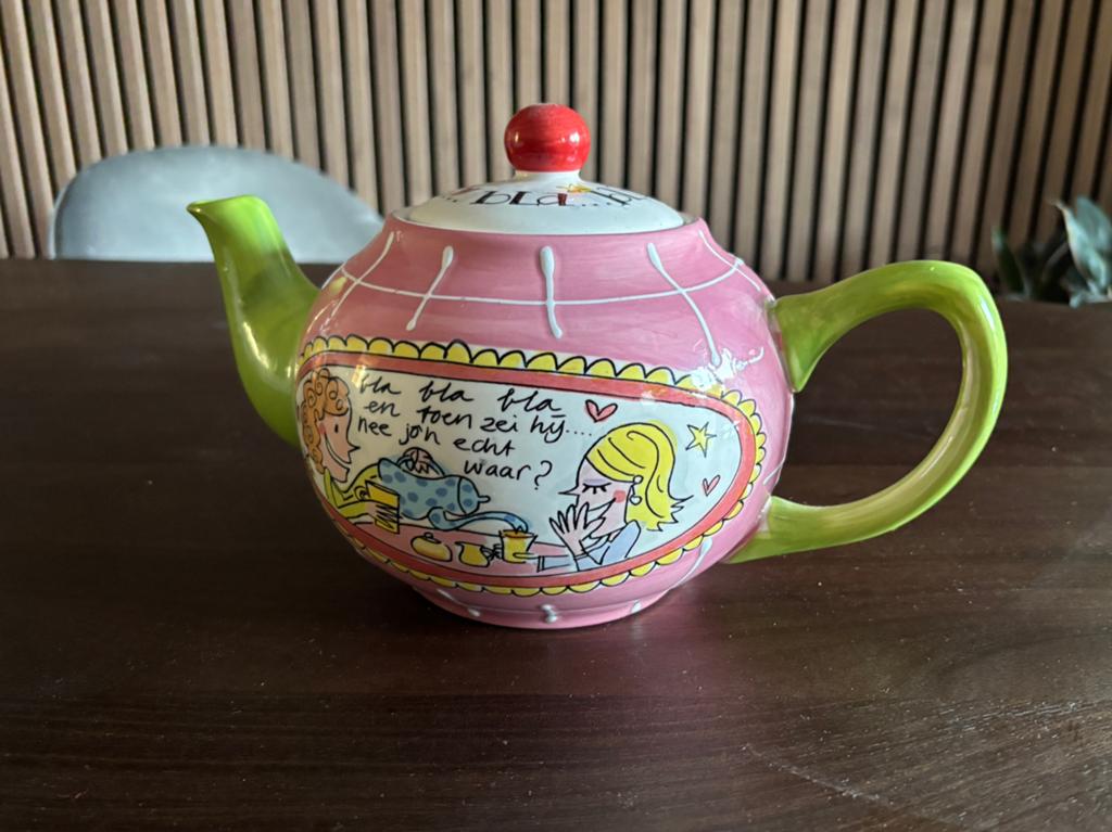 Theepot Blond Amsterdam even bijkletsen, Ophalen, Blond Amsterdam, Overige typen, Zo goed als nieuw