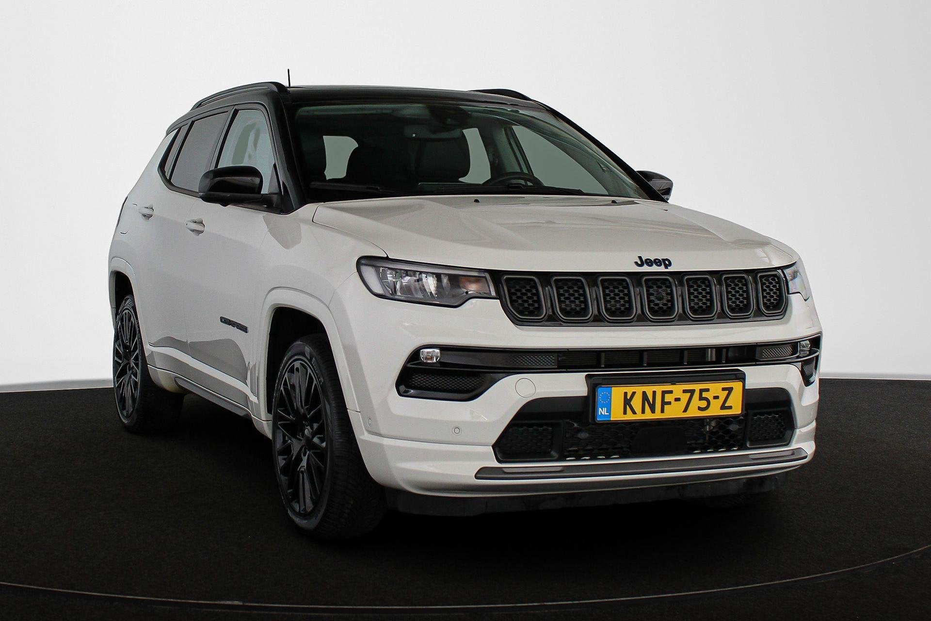 Jeep Compass 4xe 240 Plug-in Hybrid Electric S Panoramadak L, Automaat, 4 cilinders, Wit, Vierwielaandrijving
