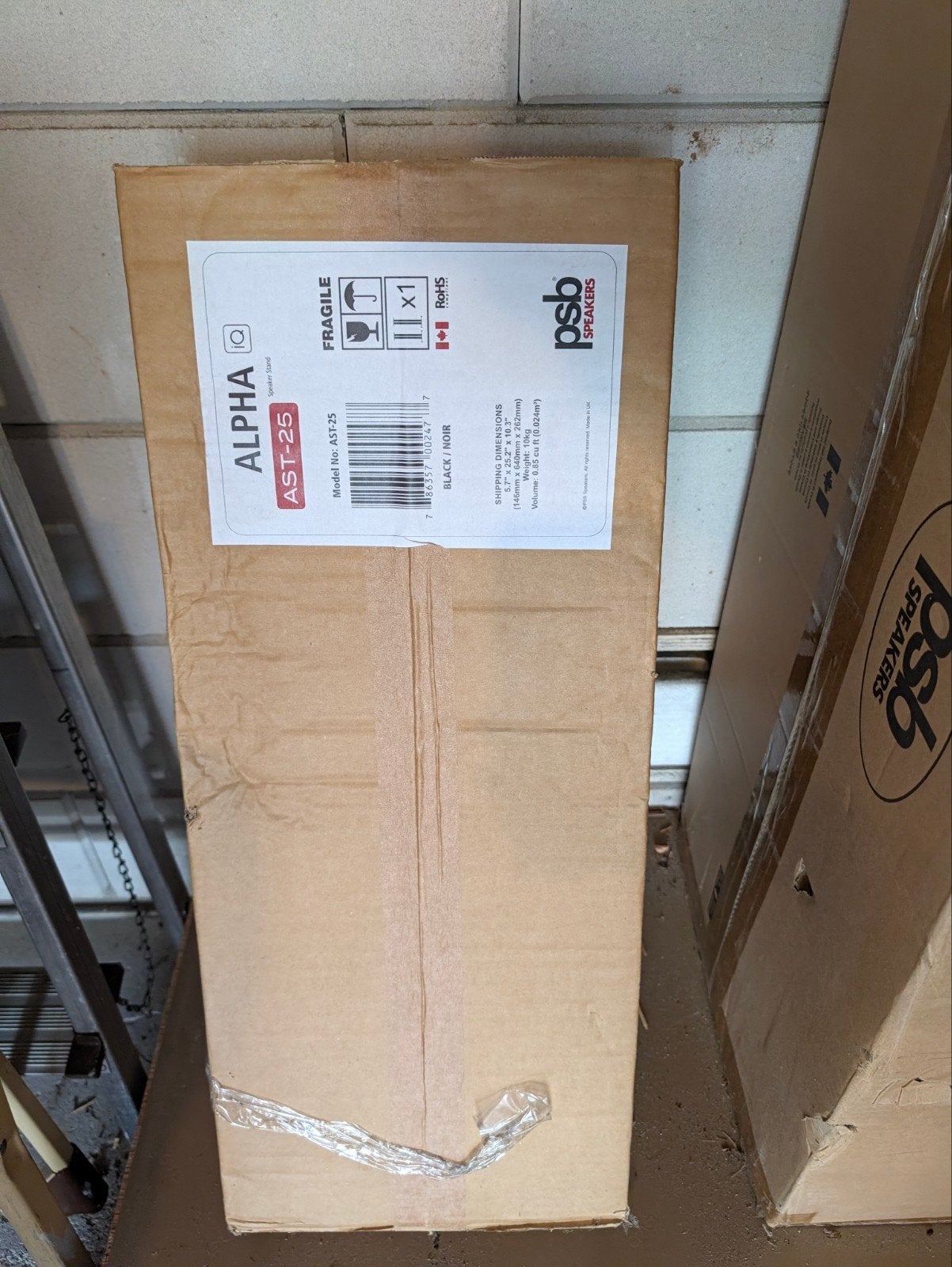PSB Alpha AST-25 Speaker Stands Zwart (Nieuw in doos), Overige merken, Inclusief standaarden, Overige typen, Nieuw