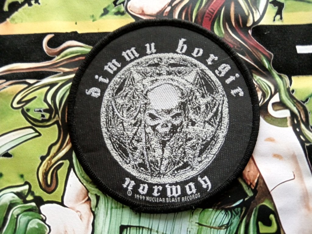 Dimmu Borgir mooie vintage 1999 Norway patch d165 bd metal, Verzenden, Nieuw, Kleding