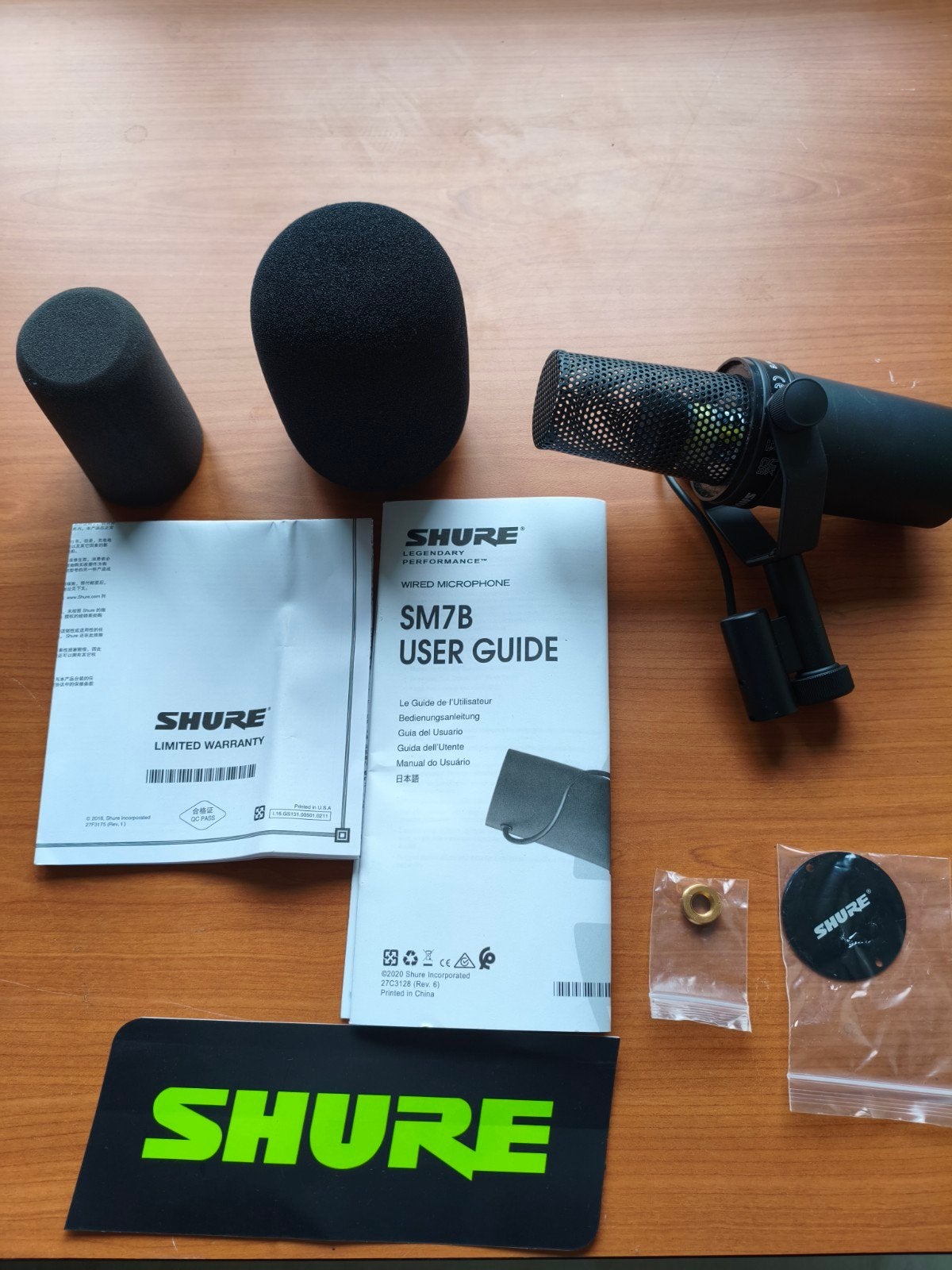 Shure SM7B broadcast microfoon, Ophalen of Verzenden, Zo goed als nieuw, Studiomicrofoon