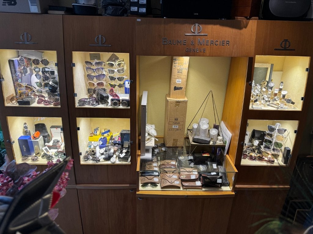 VINTAGE VITRINE Baume et Mercier juwelier KAST horlogekast, Ophalen
