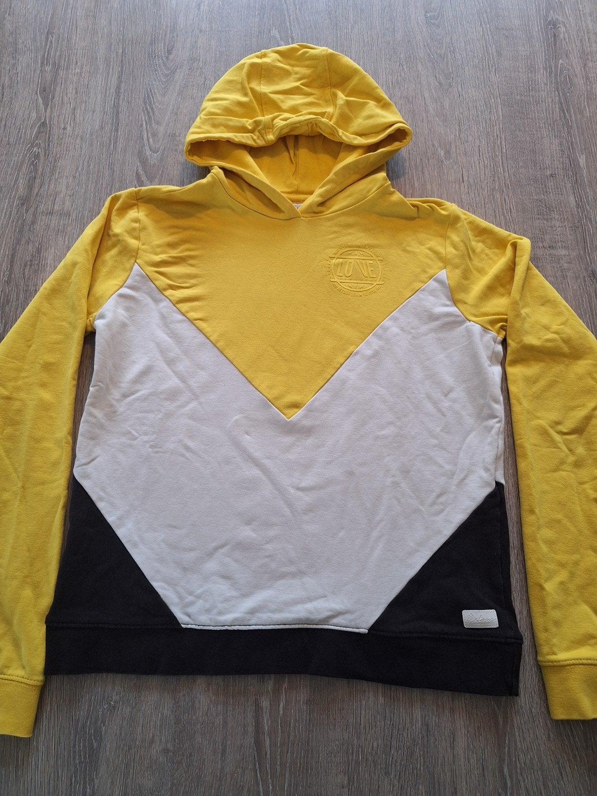 Retour hoodie zwart geel wit mt 158 164 15/16, Ophalen of Verzenden