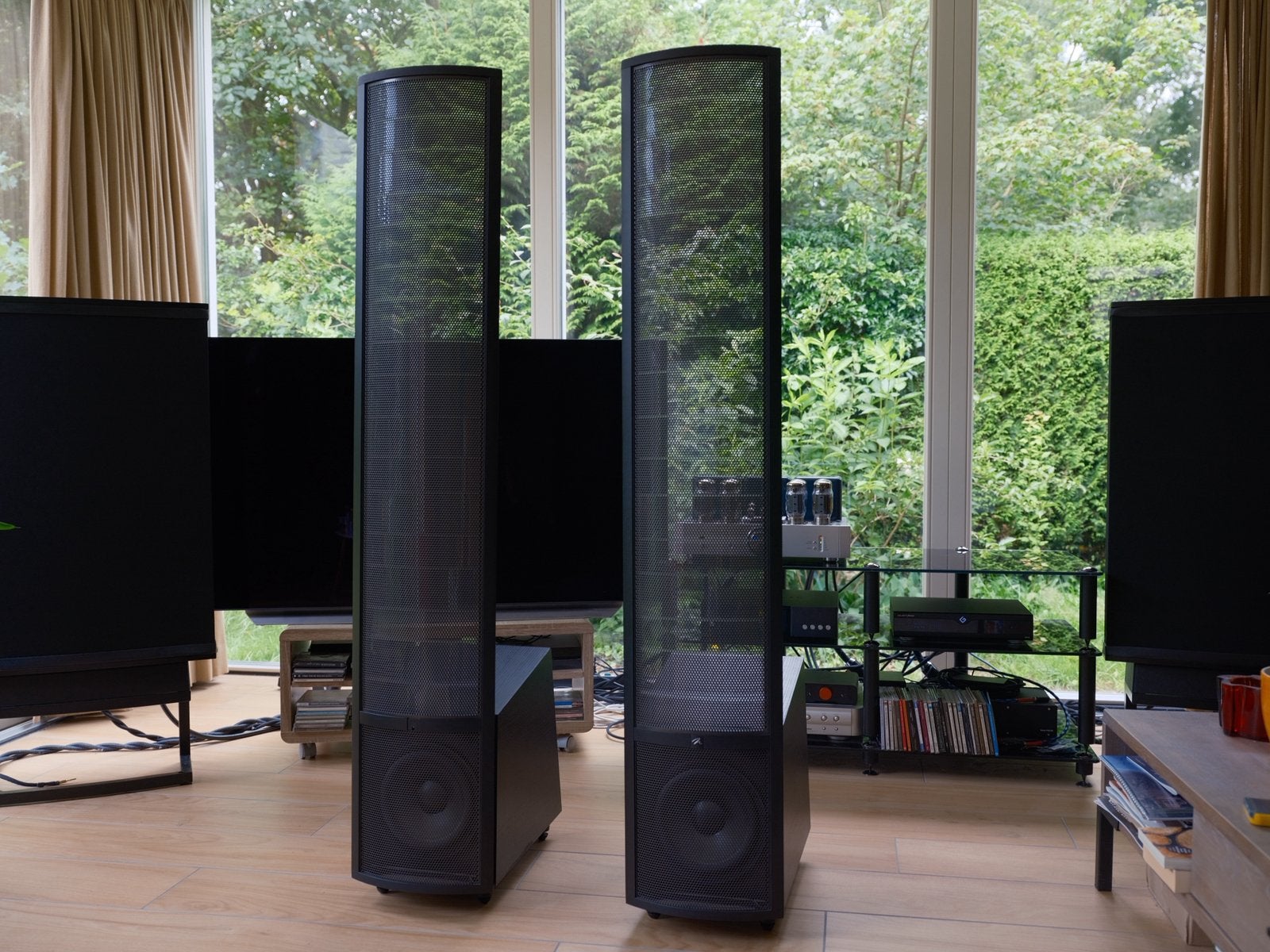 Martin Logan Ethos high-end actieve hybride elektrostaten, Audio, Tv en Foto, Luidsprekers, Zo goed als nieuw, Vloerstaande luidspreker