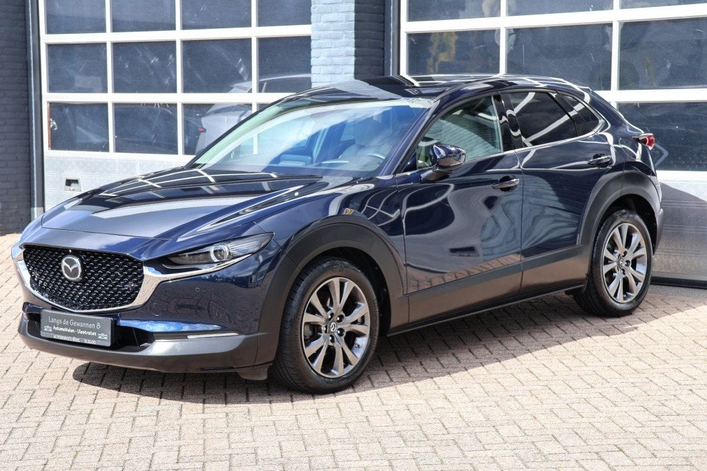 Mazda CX-30 2.0 e-skyactiv-X M-Hybrid- comfort 179 pk met 30, Auto's, Gebruikt, 4 cilinders, Met garantie (alle), Blauw