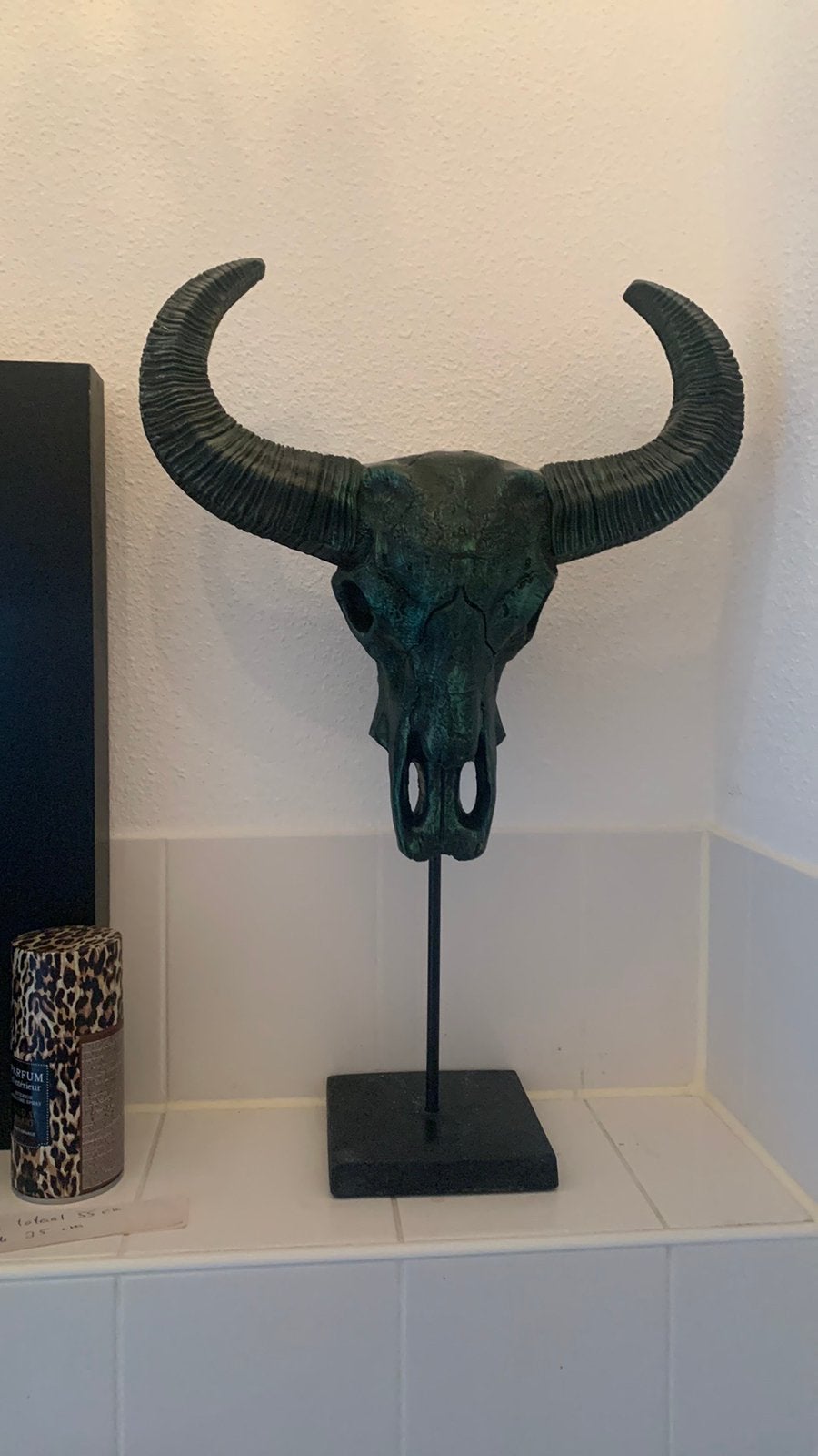 Schedel op voet kunststof, Huis en Inrichting, Woonaccessoires | Overige, Ophalen, Zo goed als nieuw