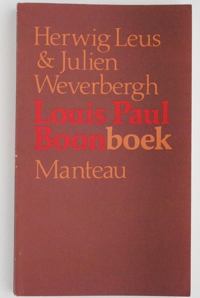 Louis Paul Boon boek (1981), Gelezen, België, Verzenden, Herwig Leus
