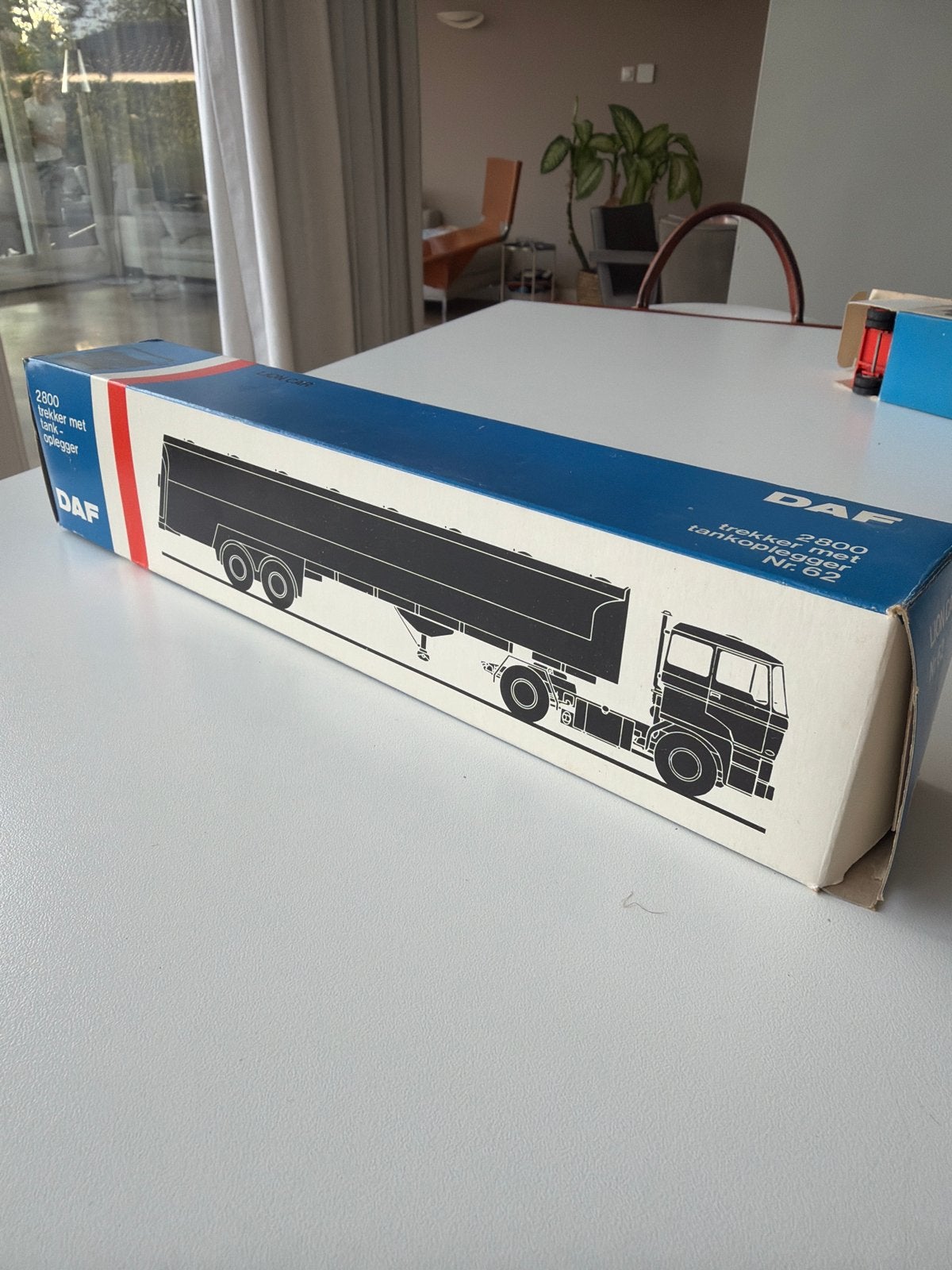 DAF 2800 trekker met tank-oplegger Lion Car Nr. 62, Overige merken, 1:32 tot 1:50, Ophalen of Verzenden, Zo goed als nieuw