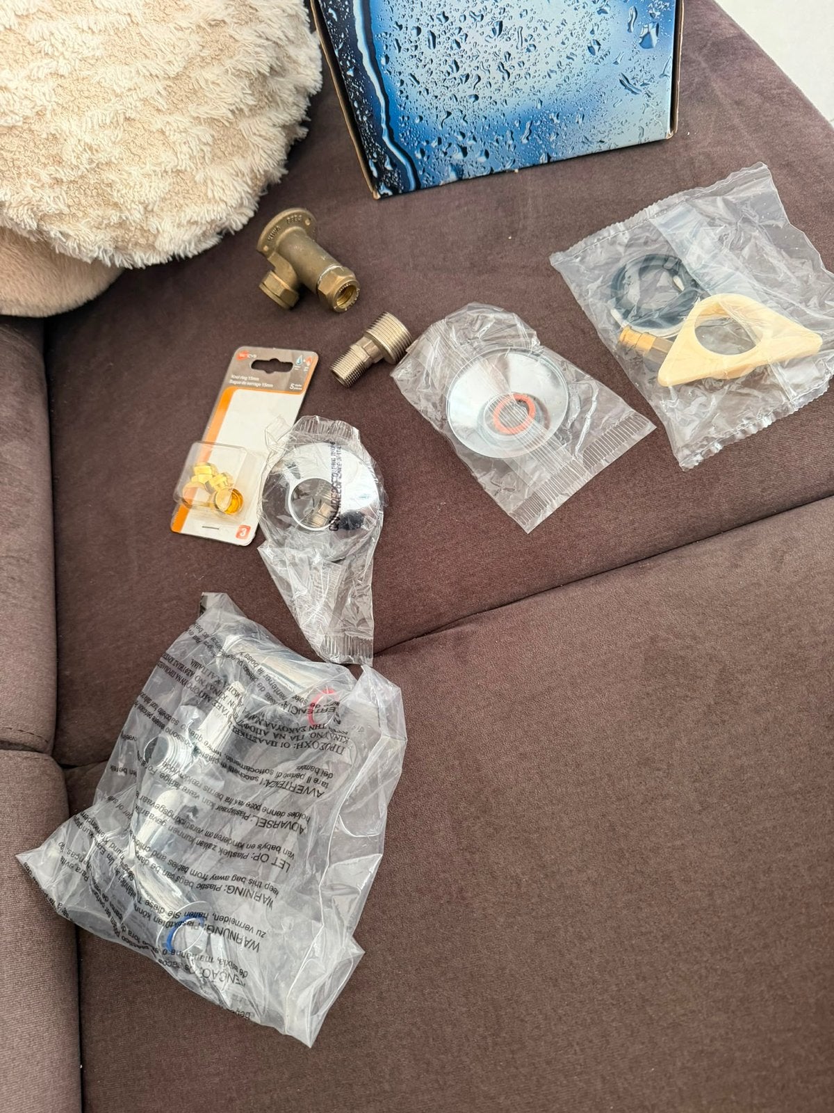 Nieuwe douchekraan met accessoires, Ophalen, Nieuw, Chroom, Douche