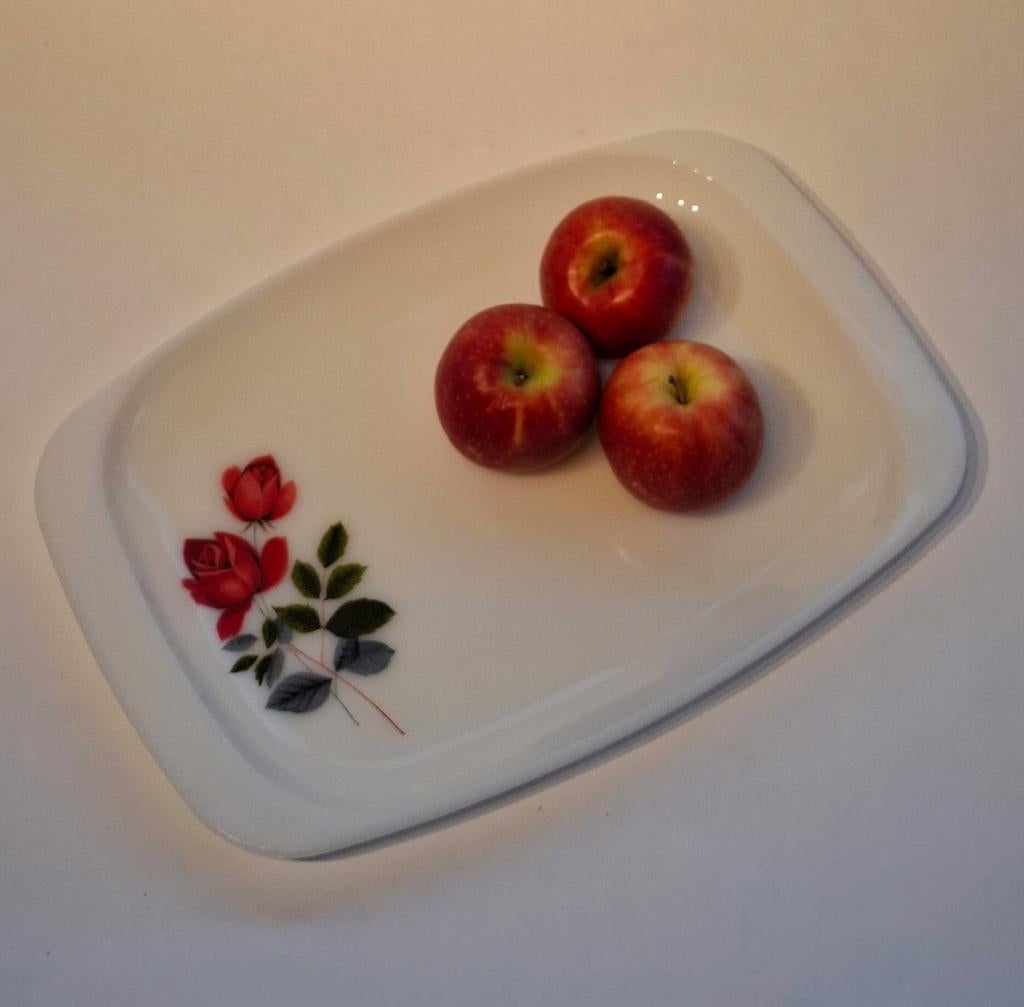 Grote Vintage "June Rose" Pyrex Scchaal, Huis en Inrichting, Keuken | Servies, Ophalen, Overige stijlen, Glas, Schaal of Schalen