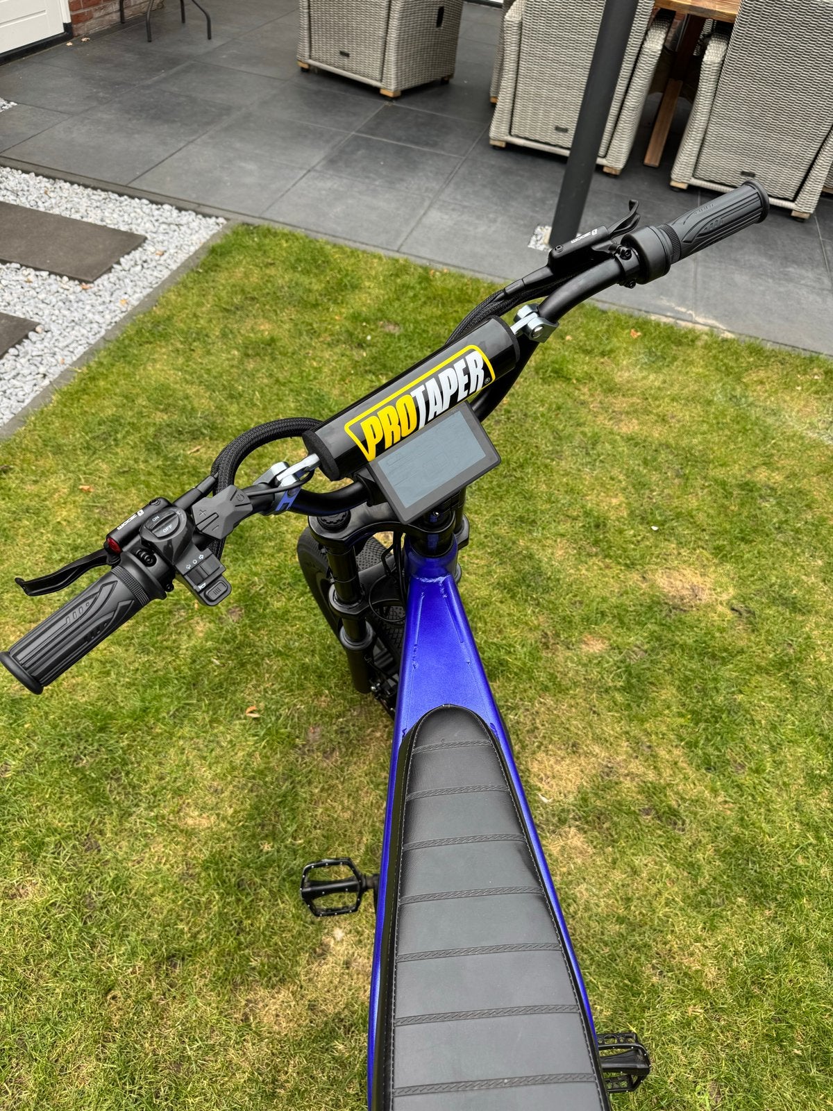 Stoere elektrische fiets, blauw, zo goed als nieuw, Overige merken, Ophalen of Verzenden, Zo goed als nieuw, Minder dan 47 cm