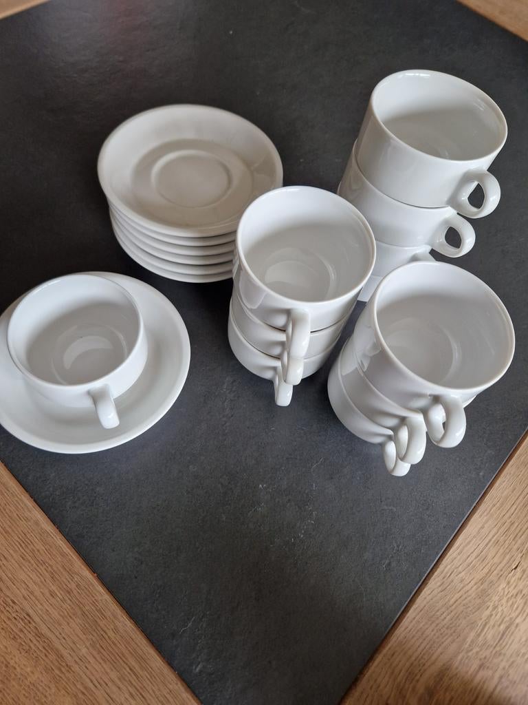 Koffiekopjes, horecakwaliteit, Ophalen, Porselein, Overige stijlen, Kop(pen) en/of Schotel(s)