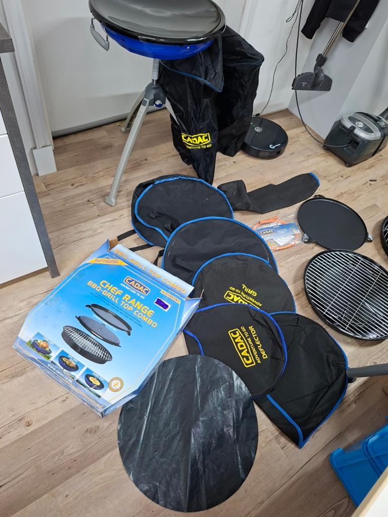 Cadac chef range bbq grill met skottelbraai en veel extra ., Ophalen, Zo goed als nieuw