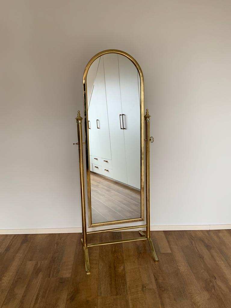 Staande spiegel, Ophalen, Gebruikt, 50 tot 75 cm, 150 tot 200 cm