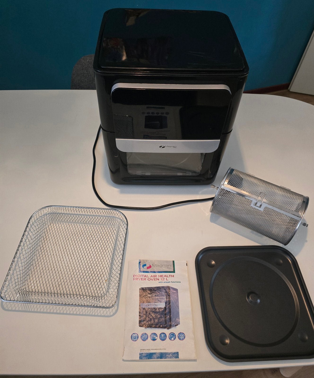 ​Magnani Airfryer Oven 12L, Ophalen of Verzenden, Zo goed als nieuw, Airfryer XXL