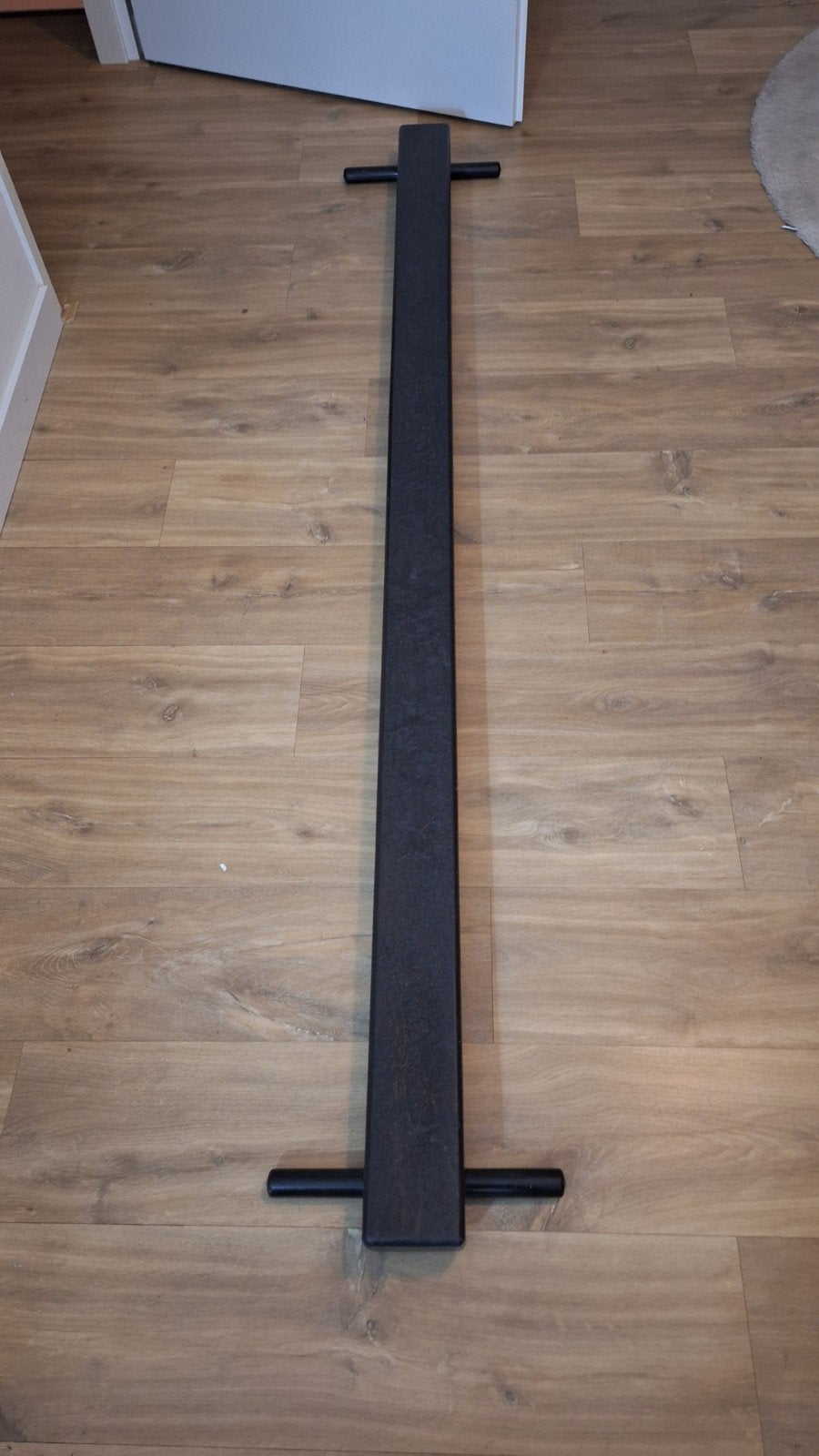 Oefenbalk turnen 2 meter - Ideaal voor thuis trainen, Ophalen, Gebruikt, Materiaal, Zwart
