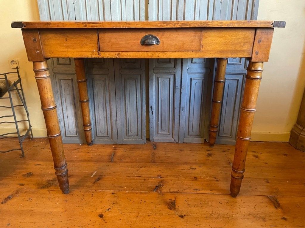 Schitterend Tafeltje Bijzettafel Keukentafeltje Faux Bamboe, Ophalen