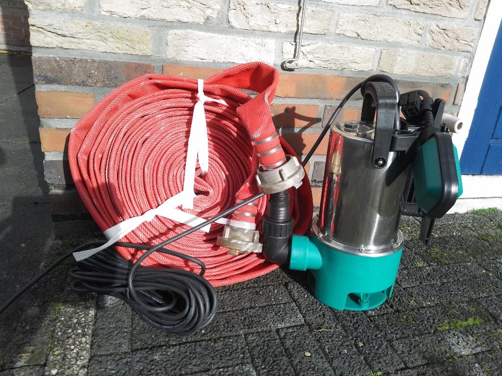 Tuinpomp klokpomp 20m3 + brandslang 10mtr pompset waterpomp, Ophalen of Verzenden, Zo goed als nieuw, Overige typen