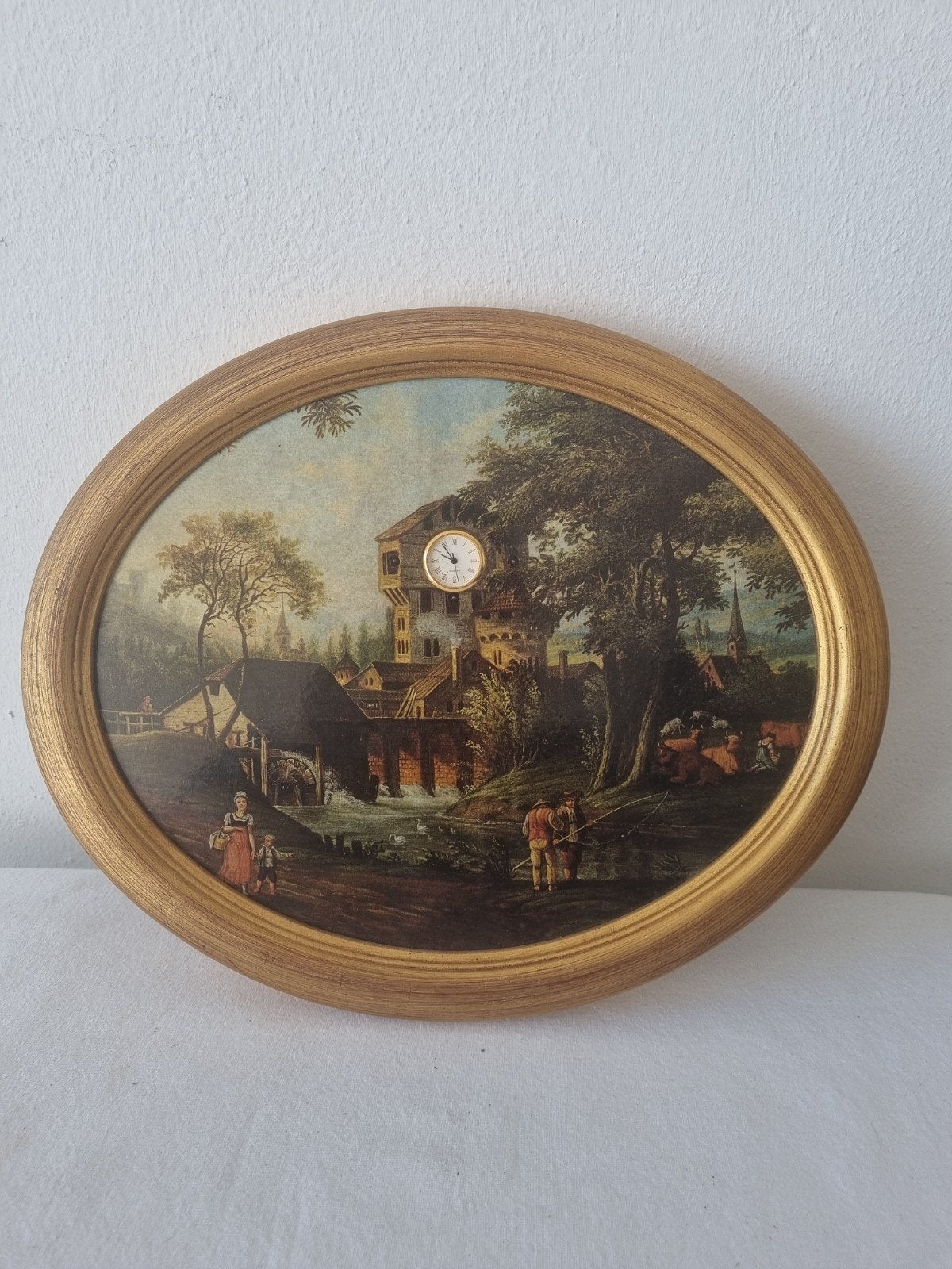Bradford Exchange "Am Wehr" Wandklok - Biedermeier Stijl, Ophalen of Verzenden