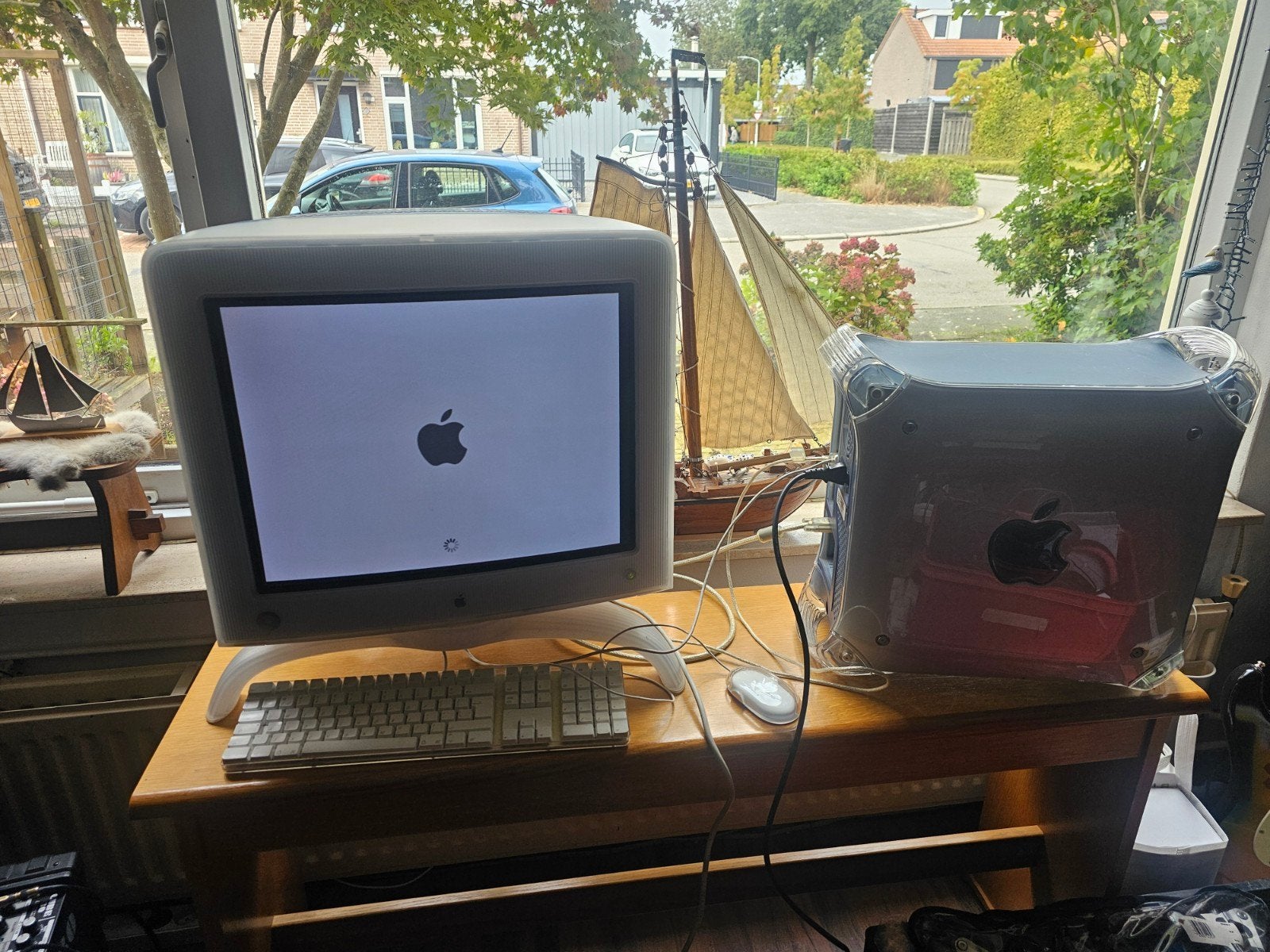 Zeldzame Apple Mac Pro G4 met 21-inch Studio Display, Ophalen, Apple