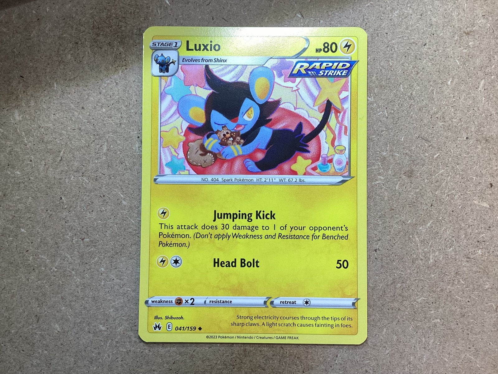 1x Luxio [CRZ 041/159] (Near Mint), Ophalen of Verzenden, Zo goed als nieuw, Losse kaart
