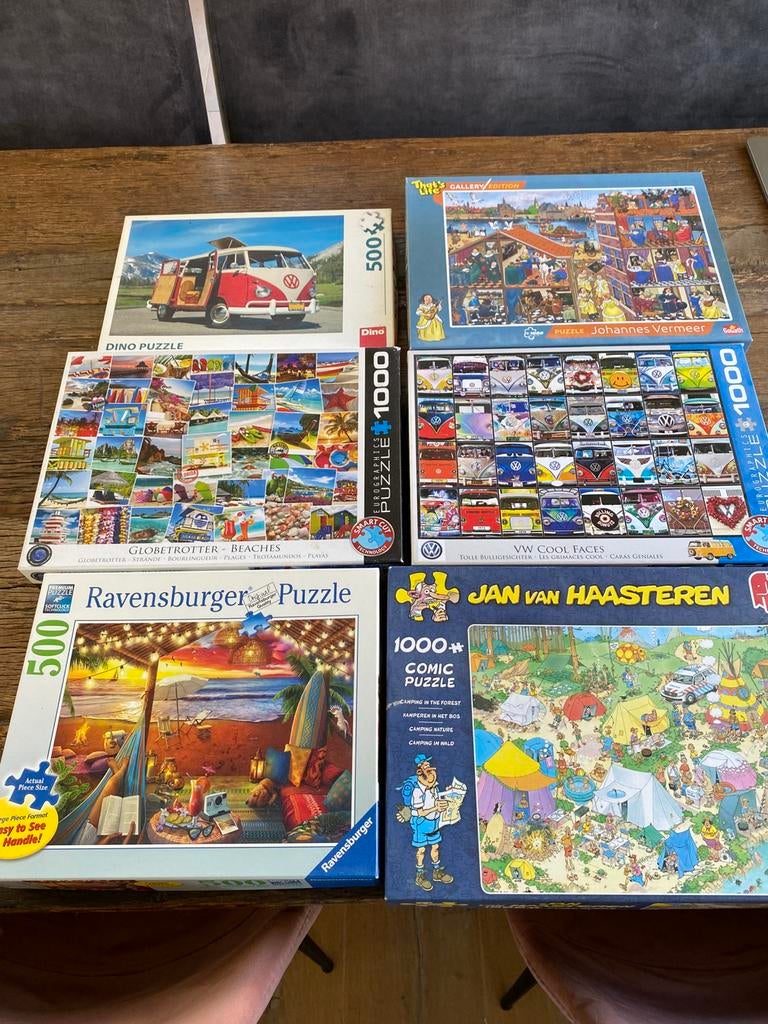 Puzzels, Ophalen of Verzenden, 500 t/m 1500 stukjes, Zo goed als nieuw