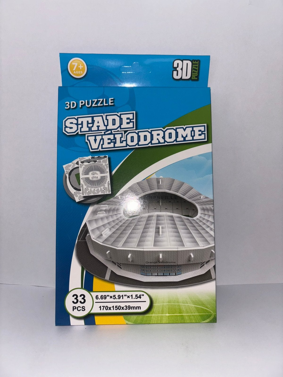 Olympique marseille 3D stadion puzzel, Ophalen of Verzenden, Nieuw, Buitenlandse clubs, Beeldje of Poppetje