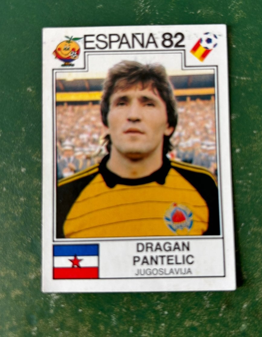 Panini plaatje Dragan Pantelic Joegoslavie WK 82, Ophalen of Verzenden