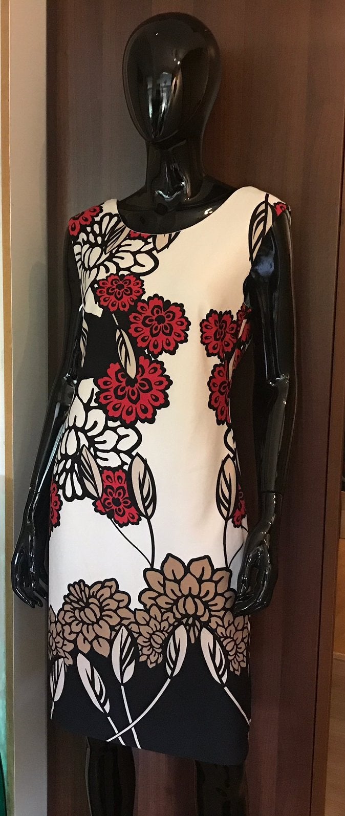 Frank Lyman slanke jurk elegant in creme/ bloemenprint 40, Maat 38/40 (M), Overige kleuren, Verzenden, Zo goed als nieuw