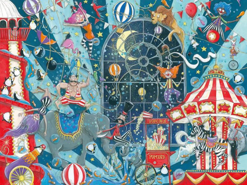 Ravensburger - Welkom in het Circus - 1500 stukjes, Ophalen of Verzenden, 500 t/m 1500 stukjes, Nieuw, Legpuzzel