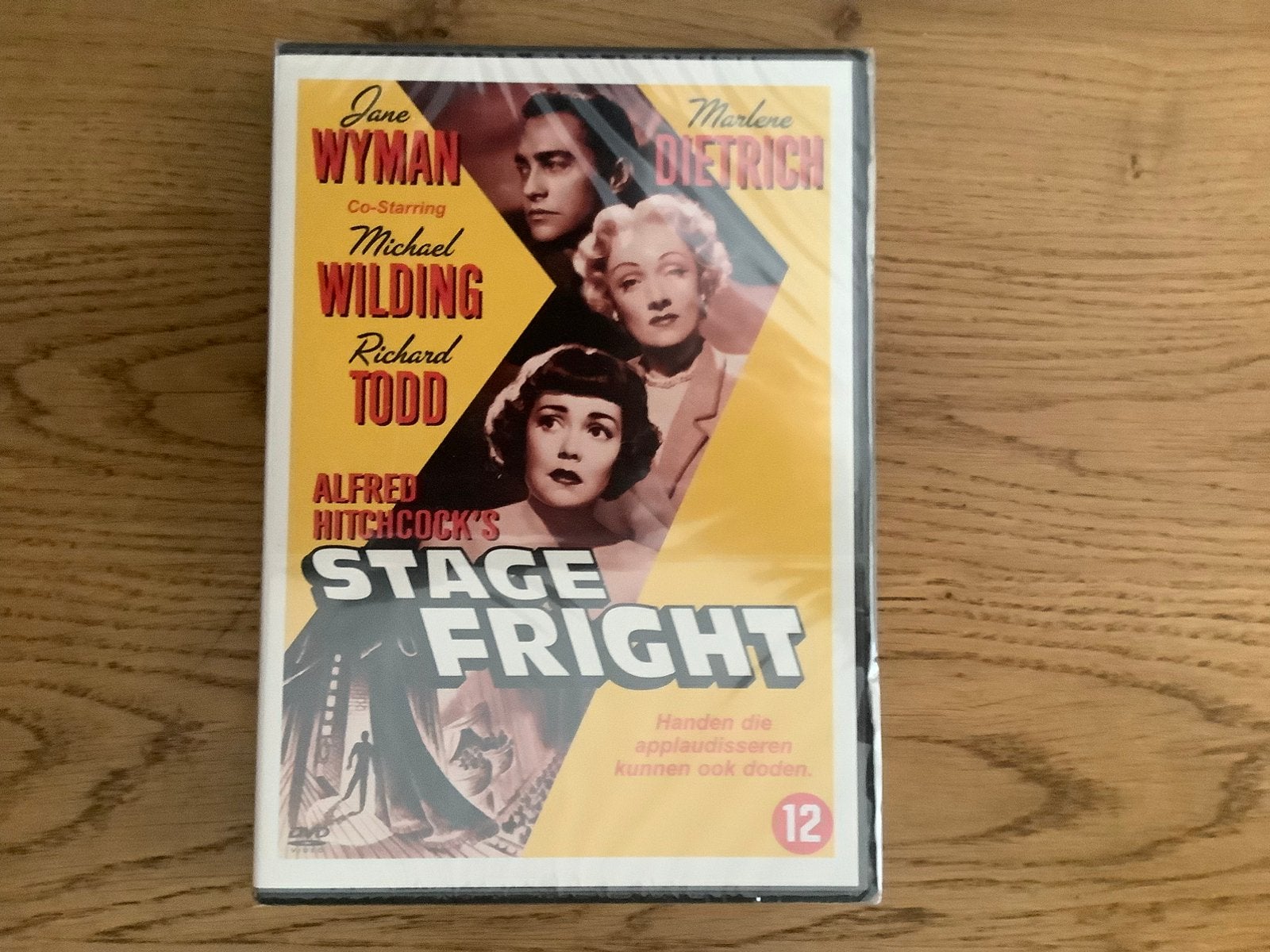 12). Stage Fright, Hitchcock, Marlene Dietrich, Jane Wyman., Ophalen of Verzenden, Nieuw in verpakking, Thrillers en Misdaad