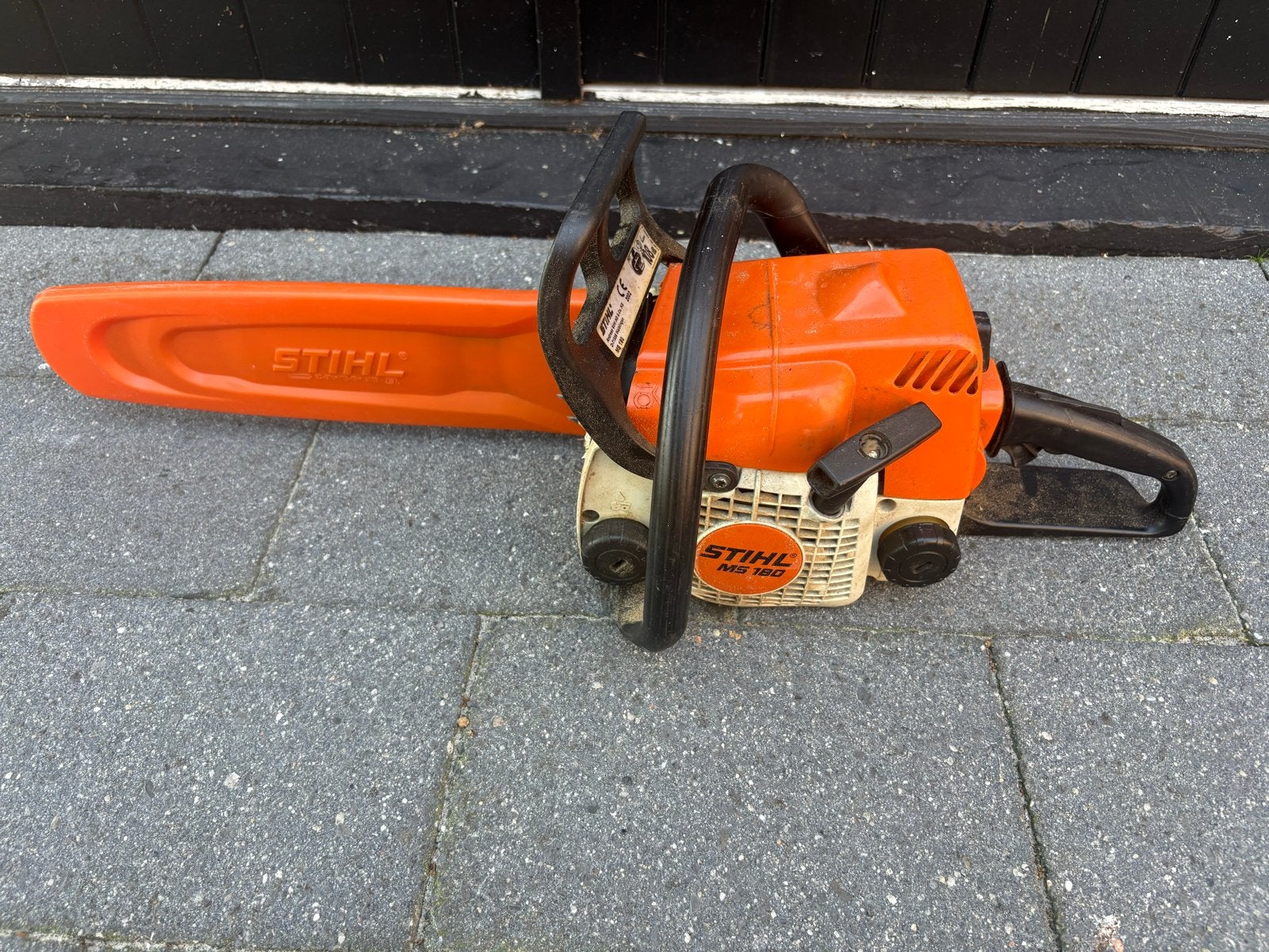 Stihl MS 180 Kettingzaag - Werkt perfect!, Doe-het-zelf en Verbouw, Gereedschap | Zaagmachines, Gebruikt, 70 mm of meer, Kettingzaag