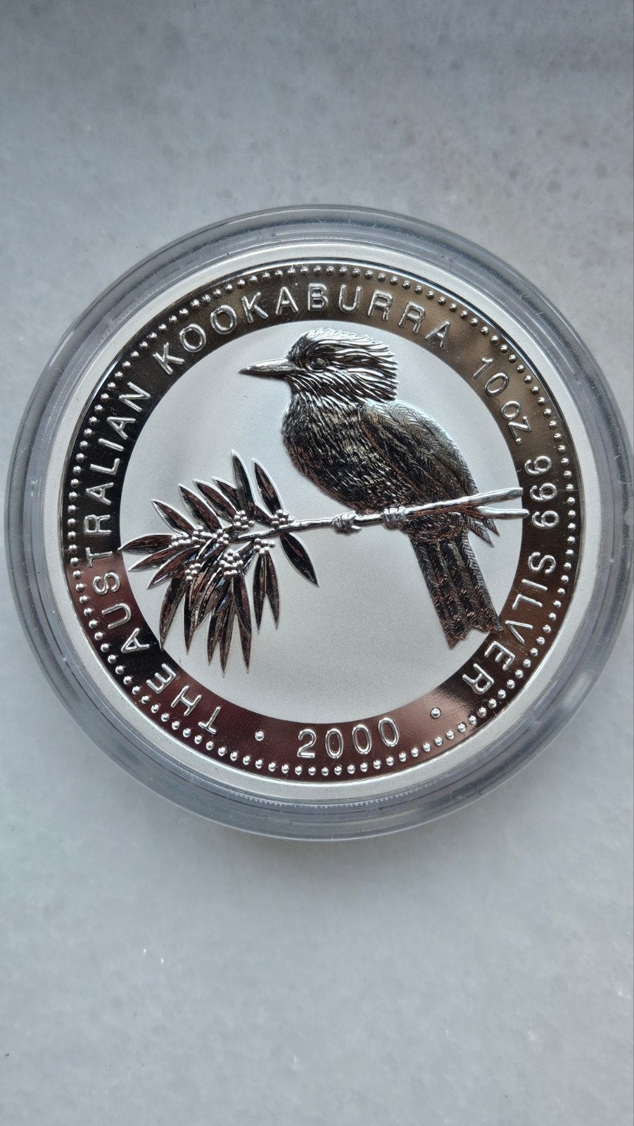 10 ounce kookaburra 2000, Ophalen of Verzenden, Zilver