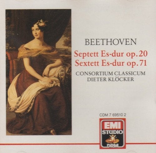 BEETHOVEN Septett & sextett CD KLÖCKER EMI, Ophalen of Verzenden, Classicisme, Gebruikt, Kamermuziek