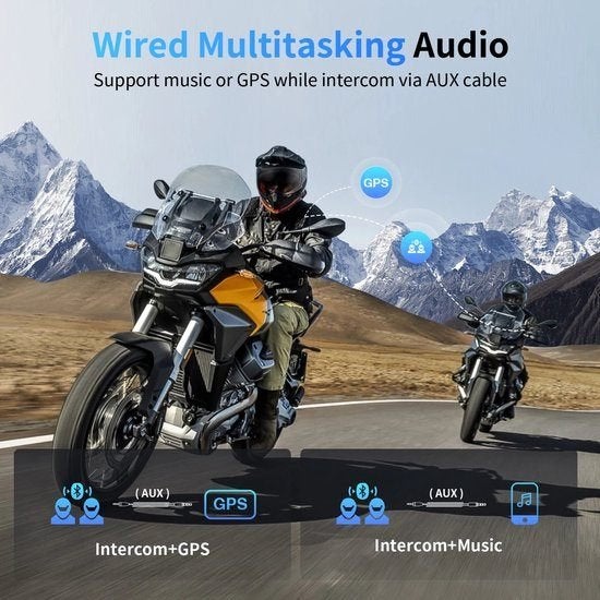 Motorfietsintercom - Motorfietshelm - Bluetooth - Headsets -, Corvance B.V., Verzenden, Nieuw, Corvancebol@gmail.com