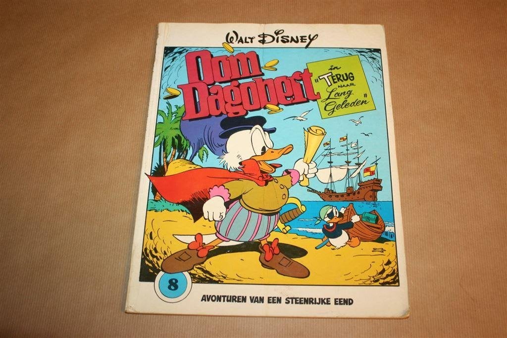 Oom Dagobert 8. In Terug naar Lang Geleden. 1e druk., Eén stripboek, Ophalen of Verzenden, Gelezen