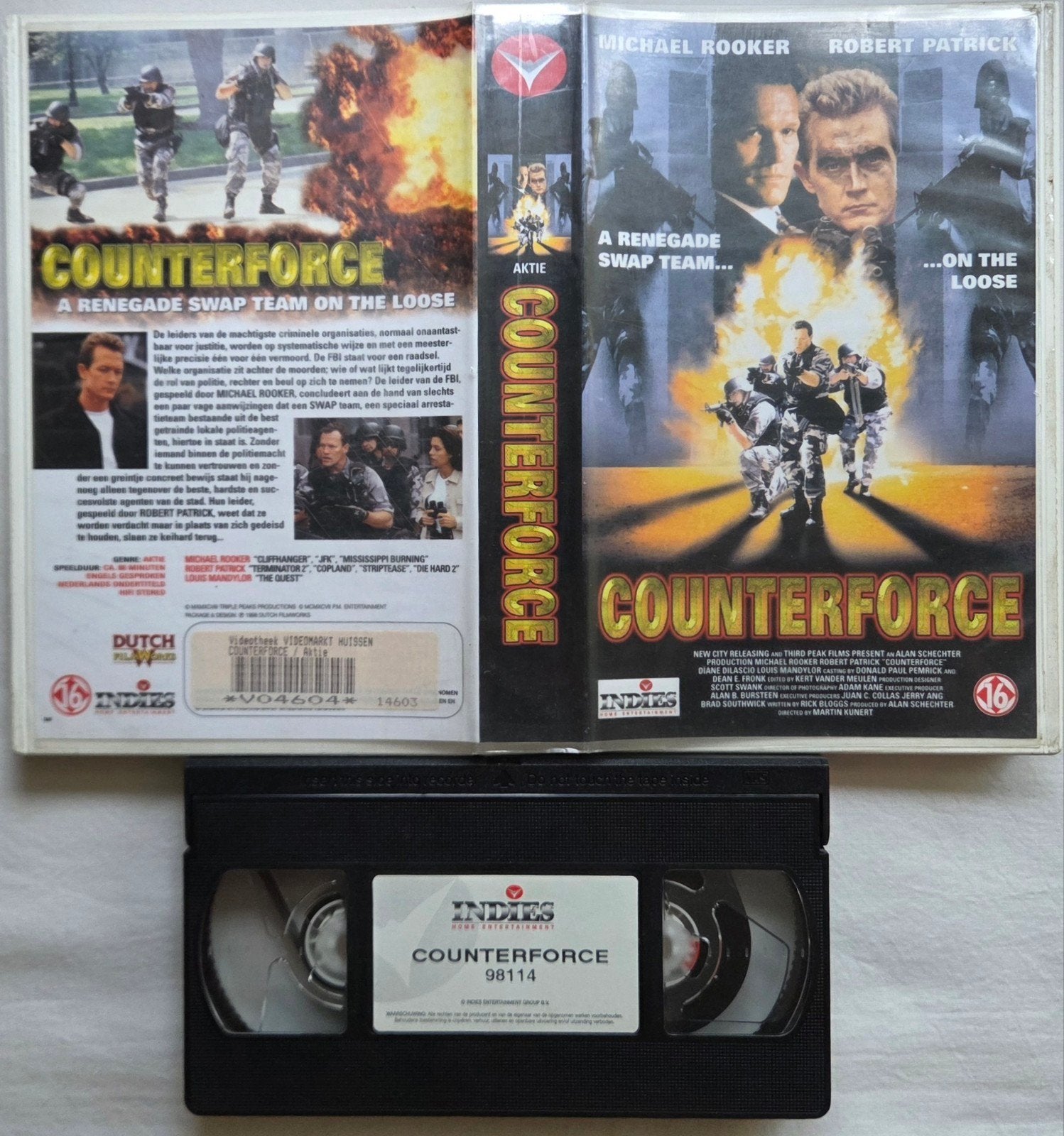 Counterforce VHS Actie/Oorlog EX-RENTAL, Vanaf 16 jaar, Ophalen of Verzenden, Gebruikt, Actie en Avontuur